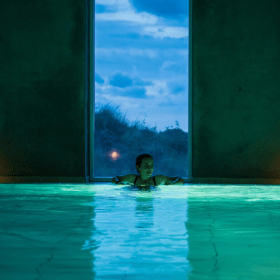 Saunagus på Slettestrand